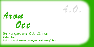 aron ott business card